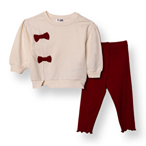 HelloBaby Chic Bluz-Tayt, Ekru, 3 - 6 Ay