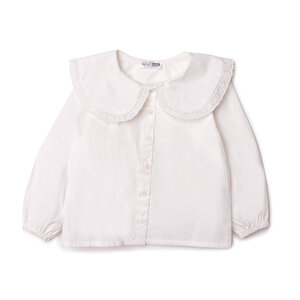 Kız Bebek Chic Kadife Bluz-Etek Bebe Yaka Uzun Kol Kız Bebek Chic Kadife Bluz-Etek Bebe Yaka Uzun Kol