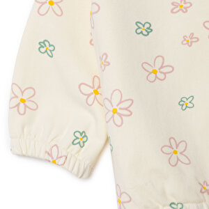 Kız Bebek Cutie Bluz-Tayt İki İplik Bebe Yaka Uzun Kol Ribanalı Paça