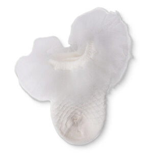 HelloBaby, Dantelli Çor, Beyaz, 0-6 Ay