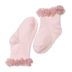 HelloBaby Dantelli Çorap, Pembe, 0-6 Ay