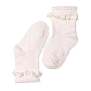 HelloBaby Dantelli Çorap, Ekru, 0-6 Ay