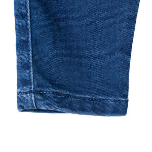 Kız Bebek Denim Pantolon Reçme Paça