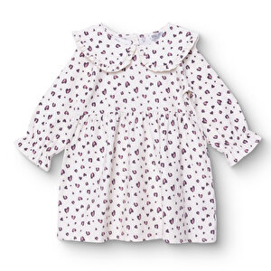 HelloBaby Elbise, Ekru Baskılı, 3 - 6 Ay