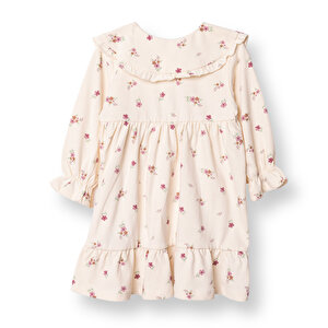 Kız Bebek Enjoy Bear Elbise Süprem Uzun Kol