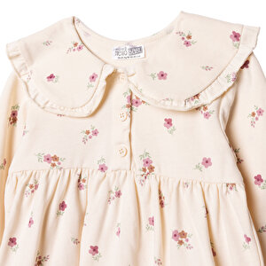 Kız Bebek Enjoy Bear Elbise Süprem Uzun Kol