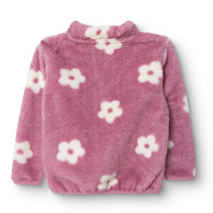 Kız Bebek Enjoy Bear Welsoft Hırka Peluş Bisiklet Yaka Uzun Kol Kız Bebek Enjoy Bear Welsoft Hırka Peluş Bisiklet Yaka Uzun Kol