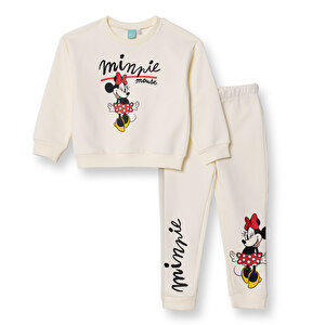 Disney Eşofman Takımı, Ekru, 6 - 9 Ay