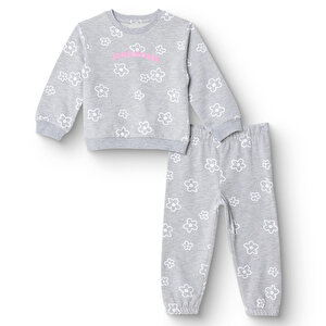 HelloBaby Eşofman, Gri Baskılı, 3 - 6 Ay