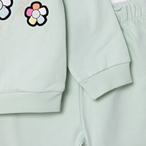 Kız Bebek Eşofman Takımı Motto Girl Patikli