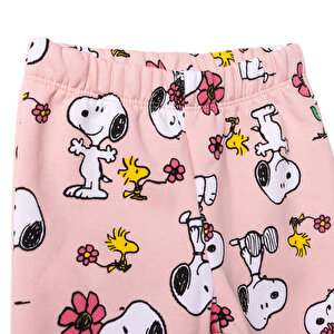 Kız Bebek Eşofman Takımı Üç İplik Bisiklet Yaka Uzun Kol Ribanalı Paça