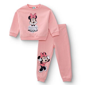 Disney Eşofman Takımı, Pudra, 6 - 9 Ay