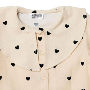 Kız Bebek Gömlek Düğmeli Bebe Yaka Uzun Kol Kız Bebek Gömlek Düğmeli Bebe Yaka Uzun Kol