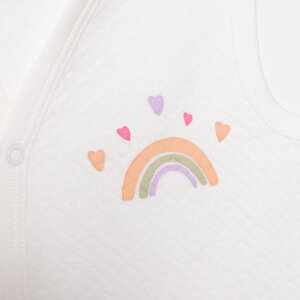 Kız Bebek Kapitone Yelek Kapitone Örme Bisiklet Yaka Atlet Kol