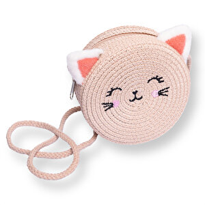 HelloBaby Kedi Hasır Kı, Pudra, Standart