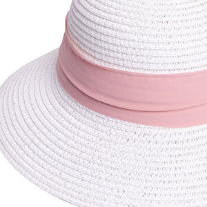 Kız Bebek Kep Model Kurdeleli Hasır Şapka Kız Bebek Kep Model Kurdeleli Hasır Şapka