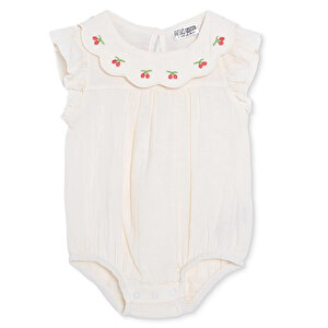 HelloBaby Kısa Kol Body, Ekru, 1 - 3 Ay