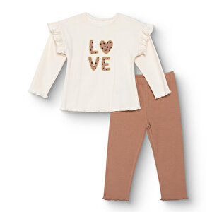 HelloBaby Leopar Bluz-Ta, Ekru, 3 - 6 Ay