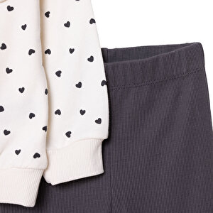 Kız Bebek Monochrome Bluz-Tayt Uzun Kol Reçme Paça Kız Bebek Monochrome Bluz-Tayt Uzun Kol Reçme Paça