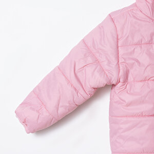 Kız Bebek Mont Fermuarlı Uzun Kol