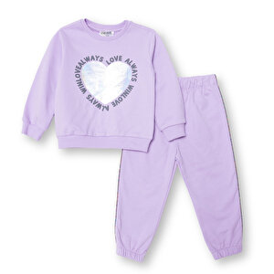 HelloBaby Eşofman Takımı, Lila, 6 - 9 Ay