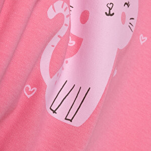 Kız Bebek Patiksiz Tulum İnterlok Bisiklet Yaka Uzun Kol Ribanalı Paça