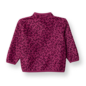 Kız Bebek Polar Hırka Hakim Yaka Uzun Kol