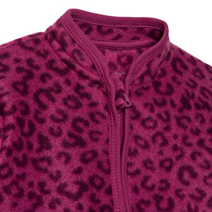 Kız Bebek Polar Hırka Hakim Yaka Uzun Kol