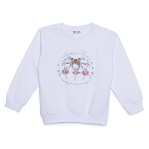 Kız Bebek Sweatshirt Bisiklet Yaka Uzun Kol Kız Bebek Sweatshirt Bisiklet Yaka Uzun Kol