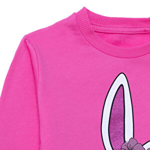 Kız Bebek Sweatshirt Bisiklet Yaka Uzun Kol Kız Bebek Sweatshirt Bisiklet Yaka Uzun Kol