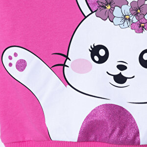 Kız Bebek Sweatshirt Bisiklet Yaka Uzun Kol Kız Bebek Sweatshirt Bisiklet Yaka Uzun Kol