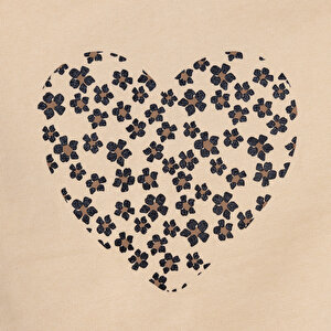 Kız Bebek Sweatshirt - Tayt Bisiklet Yaka Uzun Kol Reçme