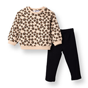 HelloBaby Sweatshirt - T, Bej, 4 - 5 Yaş