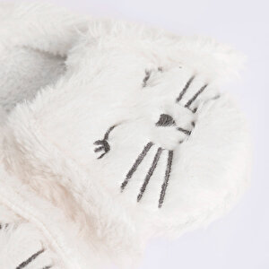 Kız Bebek Tavşan  Panduf Wellsoft Örme