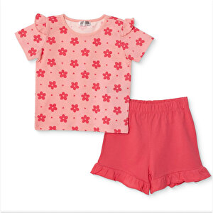 HelloBaby Tshir, Pembe Baskılı, 3 - 6 Ay