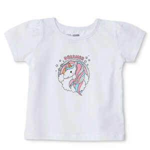 HelloBaby Tshirt, Ekru, 3 - 6 Ay