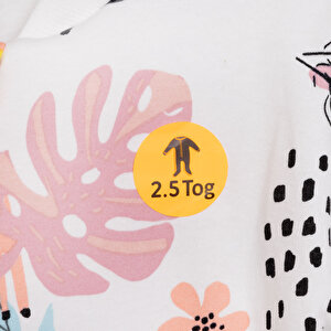 Kız Bebek Uyku Tulum İnterlok Fermuarlı 2,5 Tog Bisiklet Yaka Uzun Kol Ekru Kız Bebek Uyku Tulum İnterlok Fermuarlı 2,5 Tog Bisiklet Yaka Uzun Kol Ekru