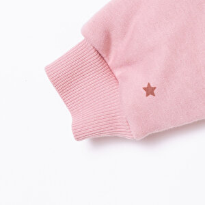 Kız Bebek Uyku Tulumu Fermuarlı 2.5 Tog Bisiklet Yaka Uzun Kol Patiksiz Paça