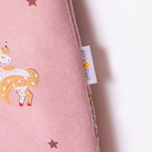 Kız Bebek Uyku Tulumu Fermuarlı 2.5 Tog Bisiklet Yaka Uzun Kol Patiksiz Paça