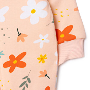 Kız Bebek Uyku Tulumu Fermuarlı Bisiklet Yaka Uzun Kol Ribanalı Kız Bebek Uyku Tulumu Fermuarlı Bisiklet Yaka Uzun Kol Ribanalı