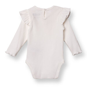 Kız Bebek Uzun Kol Body Bisiklet Yaka