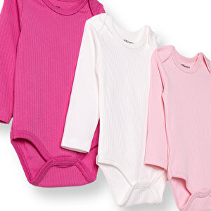 Kız Bebek Uzun Kol Body Çıtçıtlı İnterlok Zarf Yaka Kız Bebek Uzun Kol Body Çıtçıtlı İnterlok Zarf Yaka