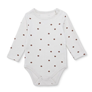 HelloBaby Uzun Kol Body, Ekru, 1 - 3 Ay