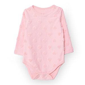 HelloBaby Uzun Kol Body, Pembe, 1 - 3 Ay