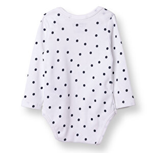 Kız Bebek Uzun Kol Body Çıtçıtlı Zarf Yaka