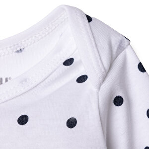 Kız Bebek Uzun Kol Body Çıtçıtlı Zarf Yaka