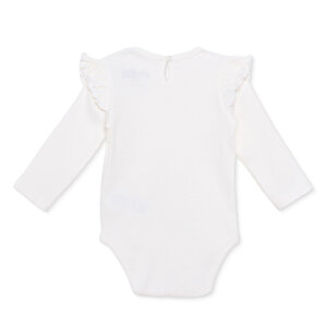 Kız Bebek Uzun Kol Body Fırfırlı Yaka Uzun Kol