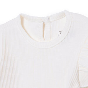 Kız Bebek Uzun Kol Body Fırfırlı Yaka Uzun Kol