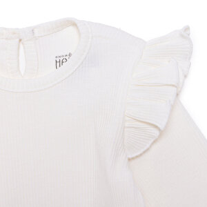 Kız Bebek Uzun Kol Body Fırfırlı Yaka Uzun Kol