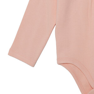 Kız Bebek Uzun Kol Body İnterlok Bisiklet Yaka Uzun Kol